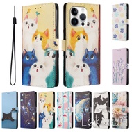 Flip Painted Case For Umidigi A15C A15 A13S A13 Pro G5 Card Wallet Holder Leather Cartoon Phone Cove