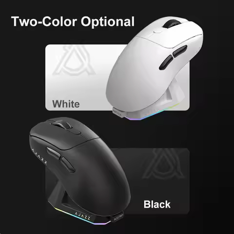 Ajazz Aj179 Pro/Apex Wireless Gaming Mouse With Rgb Charging Dock Three Mode 26k Dpi Lightweight Erg