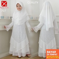 Agnes Gamis Putih Anak Perempuan Baju Muslim Baju Umroh Anak Baju