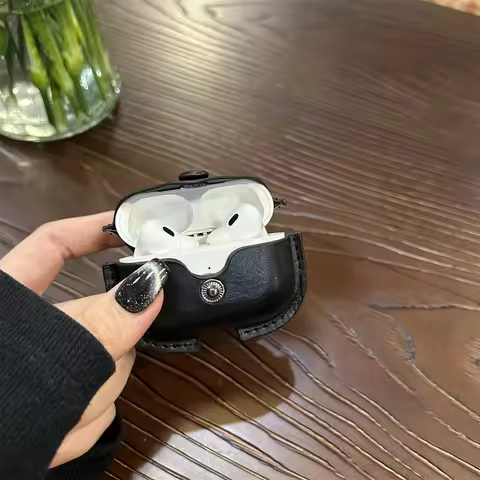 Luxury For Realme Buds T310 Case T300 /Buds T200 Lite /BudsT200 Simple PU Leather Bluetooth Headphon