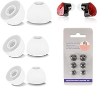 Replacement Ear Tips for Noble Fokus Amadeus – 3 Pairs Silicone Earbuds Tips (S/M/L), Soft Anti-Slip