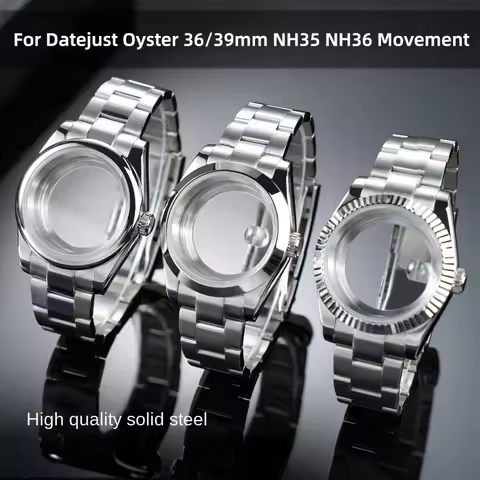 For Rolex mod kit case bracelet 36mm 39mm Datejust Oyster stainless steel case modified NH36 NH35 sa