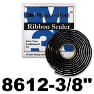 3M 08612 กาวเส้นติดกระจกรถยนต์ ขนาด 3/8 นิ้ว ยาว15 ฟุต Window-Weld Round Ribbon Sealer