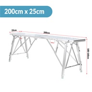 1.4M 1.6M 1.8M 2M Foldable Working Platform Heavy Duty Scaffolding High Stool Work Bench Paint Stand