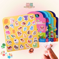 MK910 Sticker Activity Book Educational Toys for Children Sticker Activity Book Reusable Sticker/ Ch