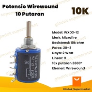 Wirewound Potentiometer 10 Rotation WXD312 2W 10K Microfire Multiturn Precision WXD3-12 2 Watt