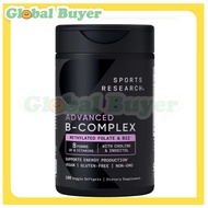 Sports Research Advanced Vitamin B Complex 180 Veggie Soft Gels EXP:11/2028