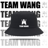 พร้อมส่ง หมวก LOGO Team wang  ทีมหวัง  GOT7 KPOP หมวกบักเก็ตพิมพ์ลาย สไตส์เกาหลี หมวกบักเก็ตพิมพ์ลาย