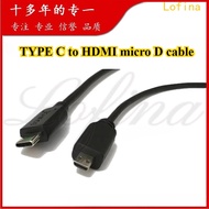 TYPE C to HDMI micro D-cable conversion adapter-cable cell phone to HDMI cable TypeC to HDMI-cable