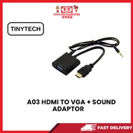 A03 HDMI TO VGA + SOUND ADAPTOR