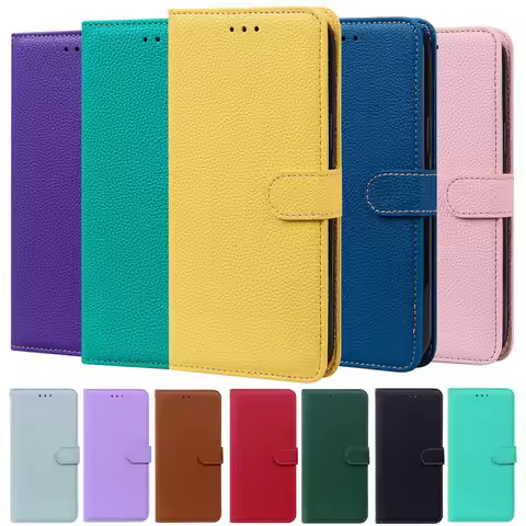 Wallet Flip Leather Case For Samsung Galaxy J3 J4 J5 J6 Plus J7 J8 2016 2017 J2 Pro 2018 Prime Litch