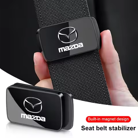 1/2Pcs Car Safety Buckle Auto Seat Belt Stabilizer Auto Accessories For Mazda 2 3 5 6 CX-3 CX-4 CX-5