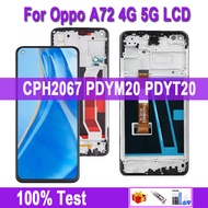 จอแสดงผล LCD ดั้งเดิมสำหรับ Oppo A72 5G จอแสดงผล LCD แบบสัมผัสหน้าจอประกอบ PDYT20 PDYM20ขนาด5G 6.5 "