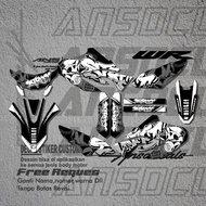 DECAL STICKER YAMAHA WR 155 NEW STICKER YAMAHA WR 155 FREE REQUEST STICKER WR YAMAHA