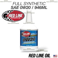 REDLINE 0W20 High Performance Engine Oil 946ml Full Synthetic Oil SAE 0W20 Minyak