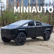 1:32 Tesla Cyber Truck Toy Pickup Alloy Truck Car Model Diecast Metal Off-road Vehicles Car Model So