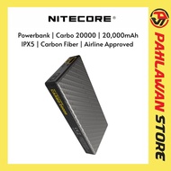 Nitecore Powerbank 20000mAh Lightweight CARBO 20000 Carbon Fiber 20W USB-C Charging