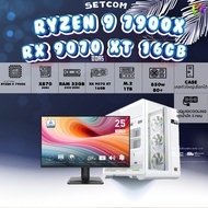SETCOM+MONITOR BONMECOM2 ครบเซ็ตพร้อมจอ/ CPU AMD AM5 RYZEN 9 7900X/ RX 9070 XT 16GB / Case เลือกได้