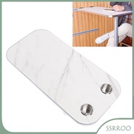 ssrroo Luqeeg Removable Boat Table Top  31.5x15.7in RV with 2 Cup Holders Aluminum Alloy Edge Height