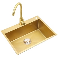 [DIARKIS]50x40cm Undermount Kitchen Sink Single Tub Stainless Steel 304