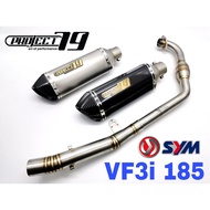 SYM VF3i 185 Project79 Exhaust System Project 79 Muffler Superbike Ekzos Accessories Motor VF3i185 S