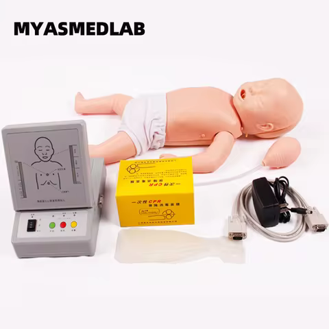 Advanced Infant CPR Manikin Newborn Resuscitation Human Body Model Pediatric CPR Emergency Rubber Ma