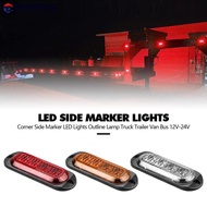 DREAMFOREST 4 LEDs Side Marker Lights 12-24V Waterproof Outline Lamp Car Trailer Lorry Truck Van Bus