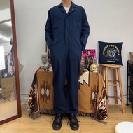 RED KAP 深藍 長袖 連身工作服 COVERALLS 古著 二手