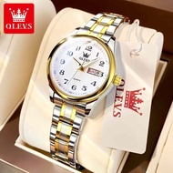 ♕■ OLEVS Quartz Women Watch Gold Silver Luxury Waterproof Stainless steel Classic Date Digital Watch Original Ladies Watch Jewelry