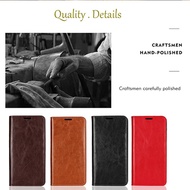 for OnePlus 6 case handmade Genuine leather cases DNGN luxury wallet kickstand card slot phone bag d