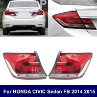 Hoping Outer Tail Light Assembly For HONDA CIVIC Sedan FB6 2014 2015 Rear Bumper Tail lamp Warming T