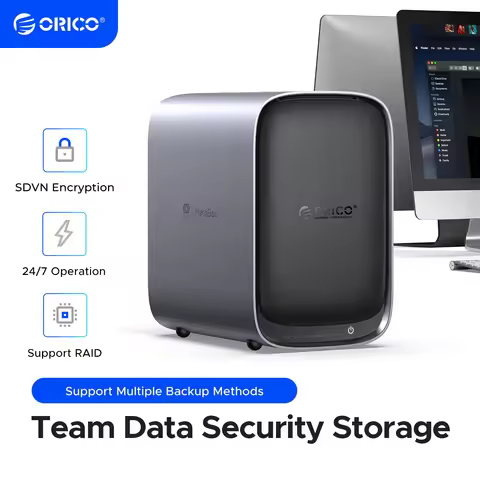 ORICO MetaBox Team Storage 3.5"Type-C Network Attached Storage Support Docker Multi-account Access S