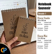 Notebook Souvenir Aesthetic Kraft Notebook/