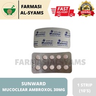 MUCOCLEAR TABLET (AMBROXOL HCL 30MG) UNTUK CAIR KAHAK 1 STRIP