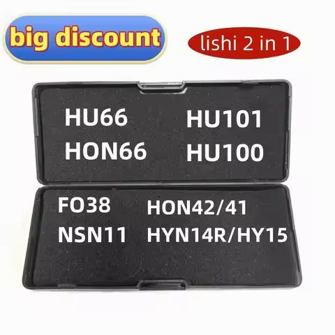 Lishi HU66 Decoder 2 in 1 Lishi tool HU66 HON66 HU101 HU100 FO38 NSN11 HON42/41 HYN14R/HY15