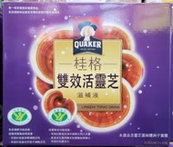 【小如的店】COSTCO好市多代購~QUAKER 桂格 雙效活靈芝滋補液(60ml*30瓶)玻璃瓶 103093