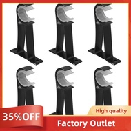 Single Curtain Rod Brackets for Drapery Rod Aluminum Alloy Heavy Duty Curtain Rod Holders (Black) 6Pcs Factory Outlet