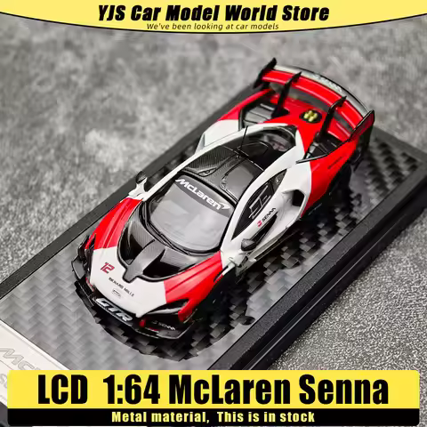 LCD Die-casting model 1:64 scale new McLaren Senna GTR car model static display piece holiday gift c