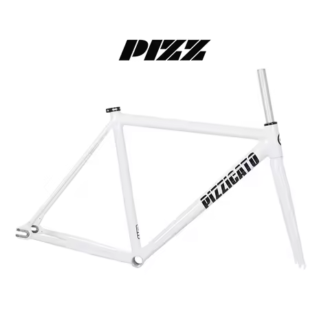 PIZZ T1 Fixed Gear Bicycle Frameset, White