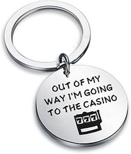 MYOSPARK Gambler Gift Casino Lover Gift Lucky 777 Jackpot Casino Slot Machine Gift Gambling Jewelry