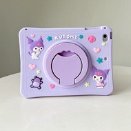 FC[Hot]Portable Kuromi Silicone+PC Tablet Case with Holder and Pen Slot Suitable For iPad1/2/3/4/5/6