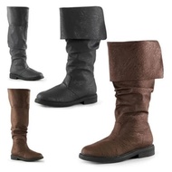 【NovaThread】 Medieval Style Pu Boots Renaissance Half Haddock Shoes for MenVintage Jackboot