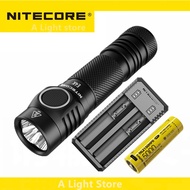 NITECORE ไฟฉาย E4K ลูเมน4400ลูเมนของแท้21700อีดีซี700ชั่วโมงอัลตร้านานรันไทม์กันน้ำไฟฉายนิรภัยด้วยตน