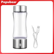 1 Set 420ML Hydrogen Water Bottle Portable Hydrogen Water Generator Rechargeable Water Ionizer for H