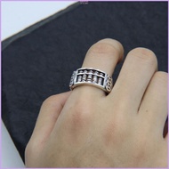 YYZJJ Relief Abacus Ring Vintage  Novelty Ring Personality Fashion Abacus Punk Hip Hop  Jewelry Deco