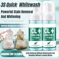 【3s Deep Clean】YH Mousse Foam Cleaner for White Sneakers/Shoes Instant Stain Removal/No Scrubbing/Sa
