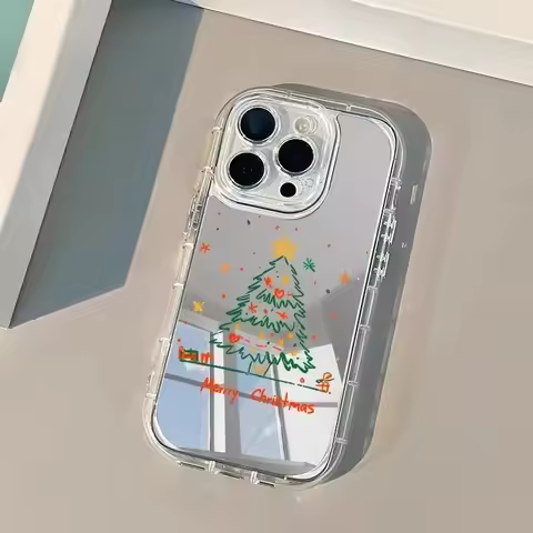 Line Christmas Tree Phone Case For Vivo S30 Pro Mini V40 V30 V29 Lite V27 V27E V25 V23E V20 V9 T4 Ul