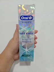 oral b ออรัล บี ยาสีฟัน ทรีดีไวท์ ฟาสต์ ไวท์ 90 กรัม Oral-B 3D fast white toothpaste