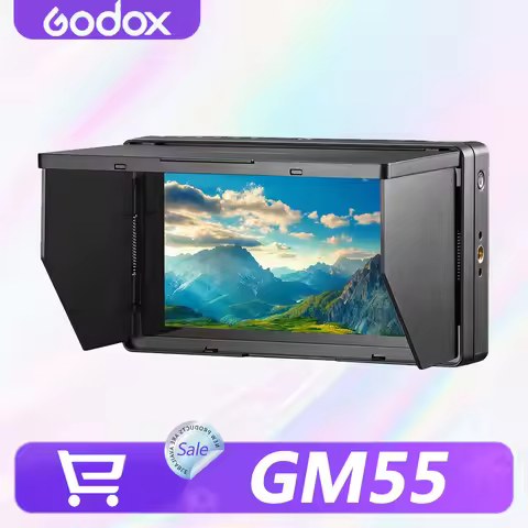 Godox GM55 5.5 inch IPS Touchscreen On-camera Monitor 4K HDMI Output 160° Wide Angle 3D LUT Monitor 