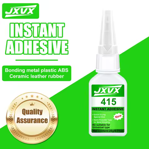 JXVX Green 415 Super Adhesive,Instant Adhesive,Fast curing,Heat-resistant adhesive,Features an anti-